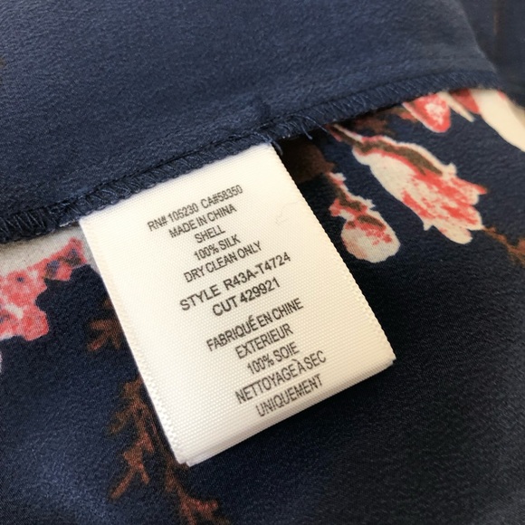 NWT Joie Floral Print Cold Shoulder Flowy Blouse - Picture 6 of 6